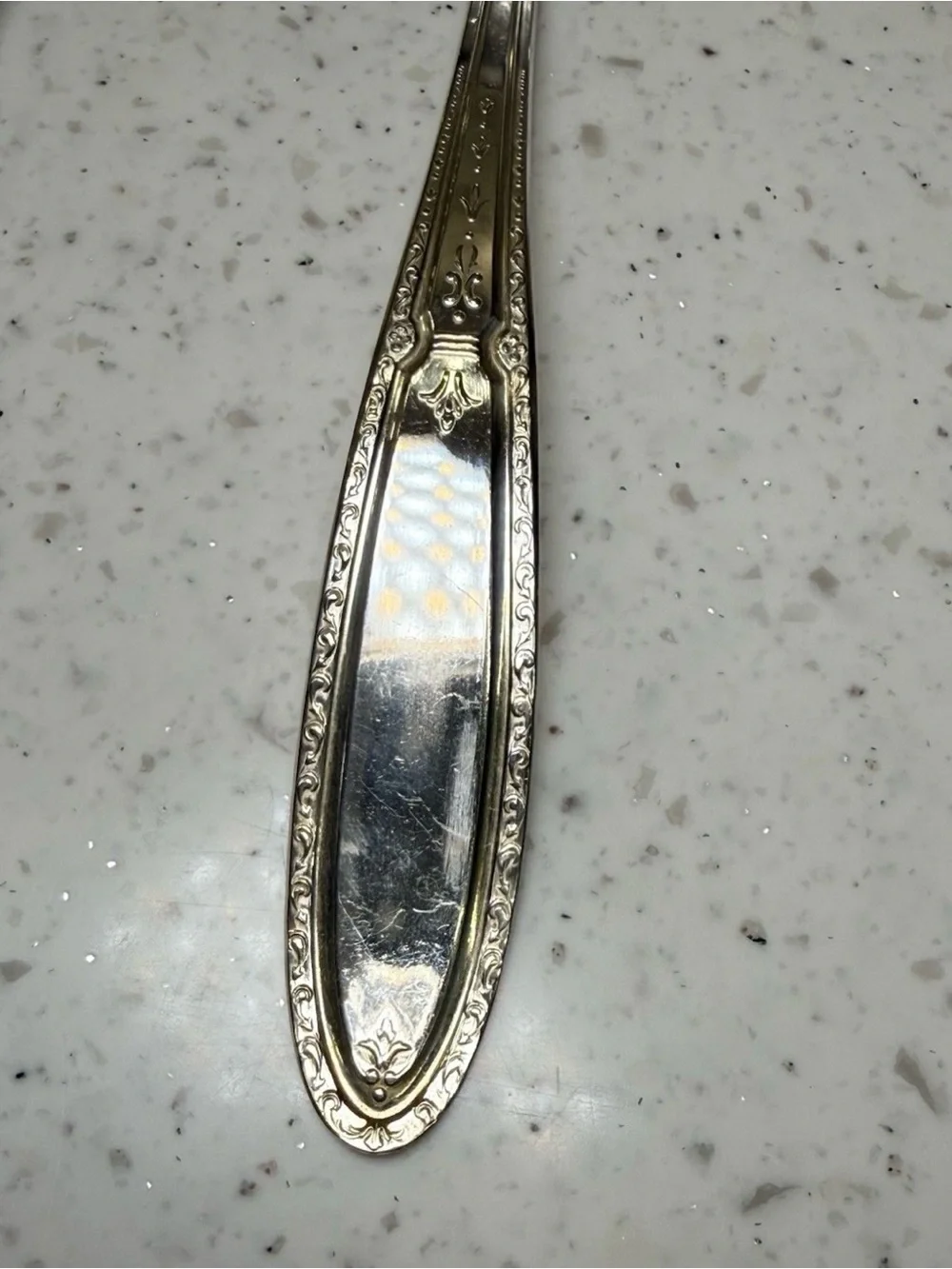 Vintage International Silver Co Serving Fork / Ladle - Isabella Pattern US 1913
